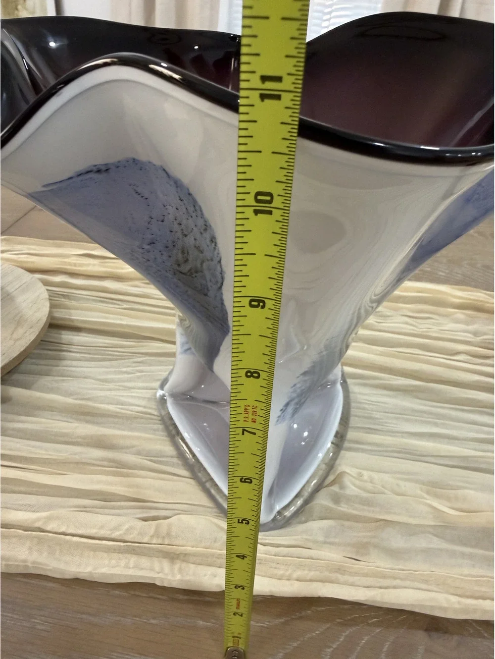 Vulcan Free Form Vase Giant Vase Hand Crafted In Poland Art Glass